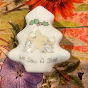 Christmas Tree Box- Vintage- 1990- by Samuel Butcher for Enesco